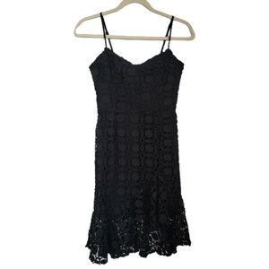 Olivaceous Womens Dress XS Black Cut Out Sleeveless Mini